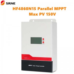 SRNE MPPT 60A 12V 24V 36V 48V Auto Solar Off-Grid -ratkaisu säädin Ohjain MAX 150V-paneelin tuloliitäntäohjain HF4860N15