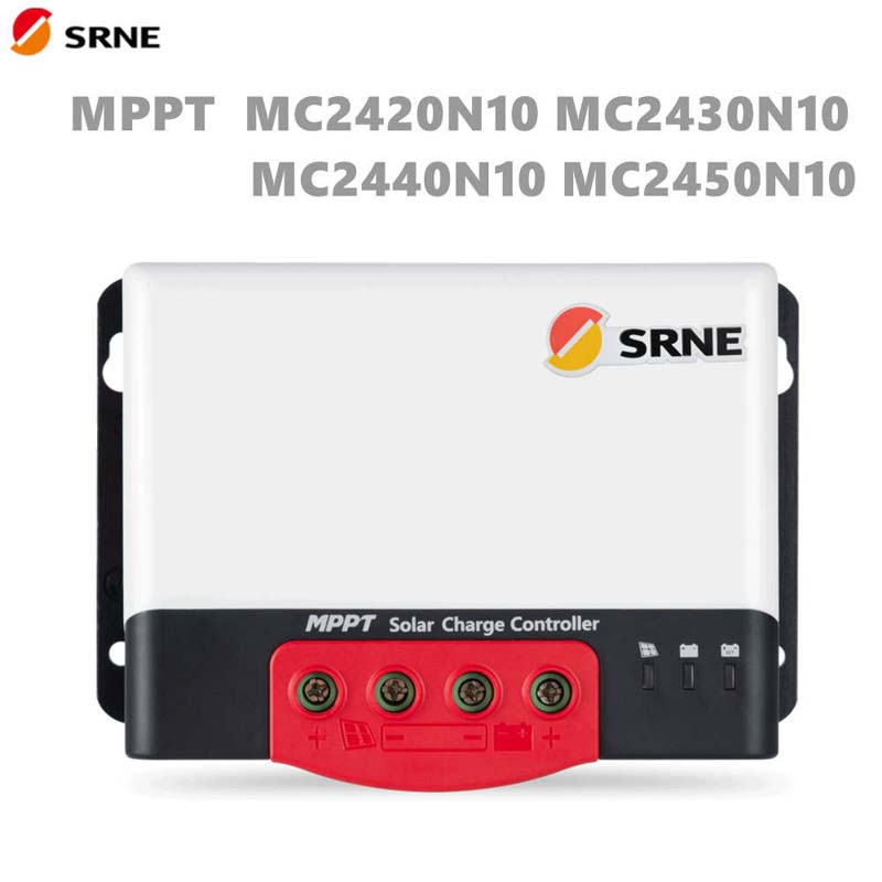 SRNE MC MPPT 20A 30A 40A 50A SOLAR Off-Grid-latausohjain 12V/24V Auto Max 100V Bluetooth-näyttö Solar Akun säädin