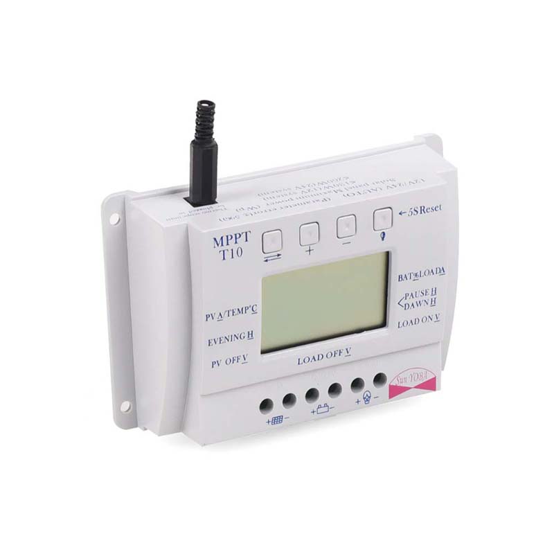 PWM 20A 10A Aurinkopaneelin latausohjain T10 T20 12V 24V Auto LCD-näyttövalo ja kaksoisajastin