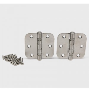 HN005 3,5 tuuman ruostumattomasta teräksestä valmistettu sisäovi saranat 5/8 tuuman säteennurkkalla