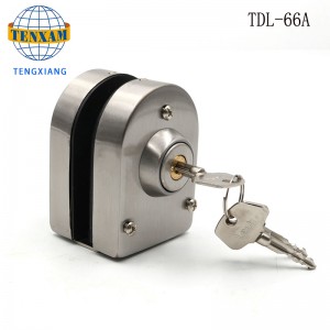 Hotelli Kylpyhuone Kehyksettömät lasiovi kaksoislukitus Ruostumaton teräs Lasi salpa 8 ~ 12mm liukuva lasiovi lukko