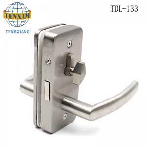 Kaupalliset kehyksetön lasi lukkojen koukku lukitusnuppi