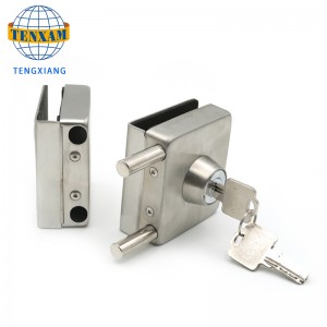 Karkaistu lasi sinkki anti-ruostunut kaksinkertainen sivulukko lukoissa