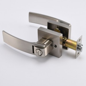 S7811 satiini -nikkeli -ovenkahva lukilla janäppäimellä, avaimen sisäänkäynnin oven lukko/door -vipu, etuovijulkaisut lukkoset