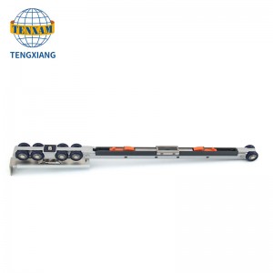 Kaksisuuntainen puskuroitu pehmeä jarru 80kg lasi liukuovi tarvikkeet