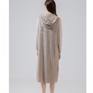 Muodikas rento monipuolinenneulottu huppari pitkä liivi 69050#