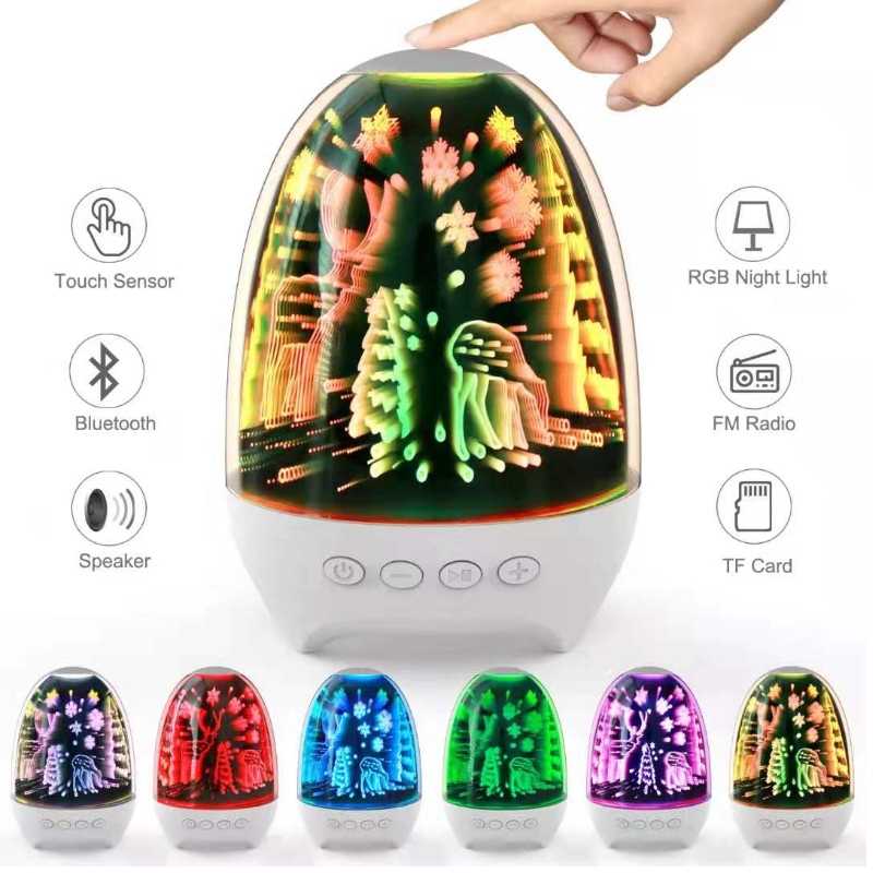 FB-BSK2 High-End Portable Bluetooth-kaiutin, jossa on 7 väriä LED-valaistuksen muuttaminen