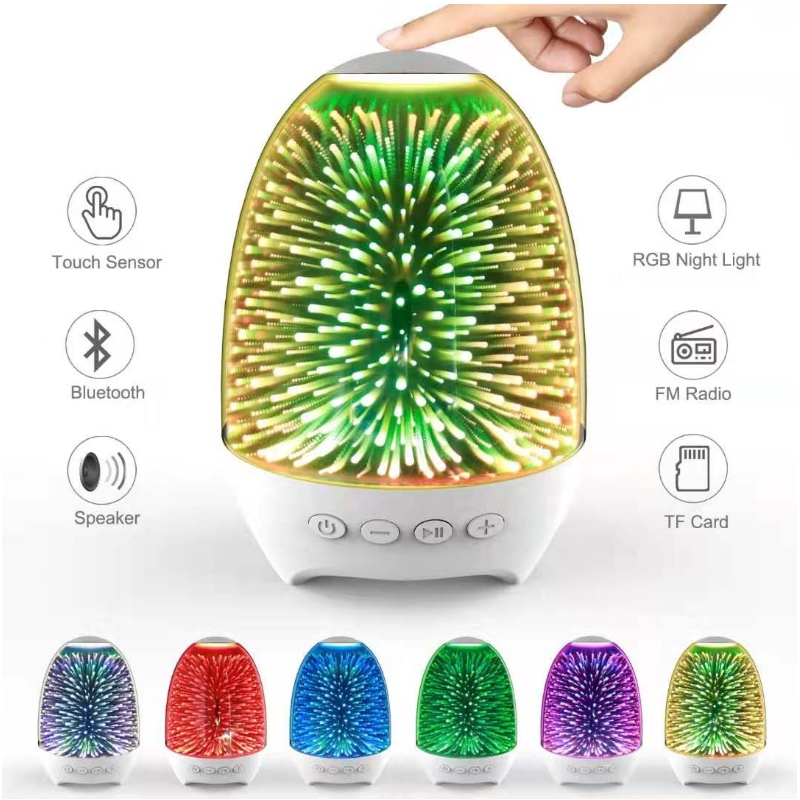 FB-BSK2 High-End Portable Bluetooth-kaiutin, jossa on 7 väriä LED-valaistuksen muuttaminen