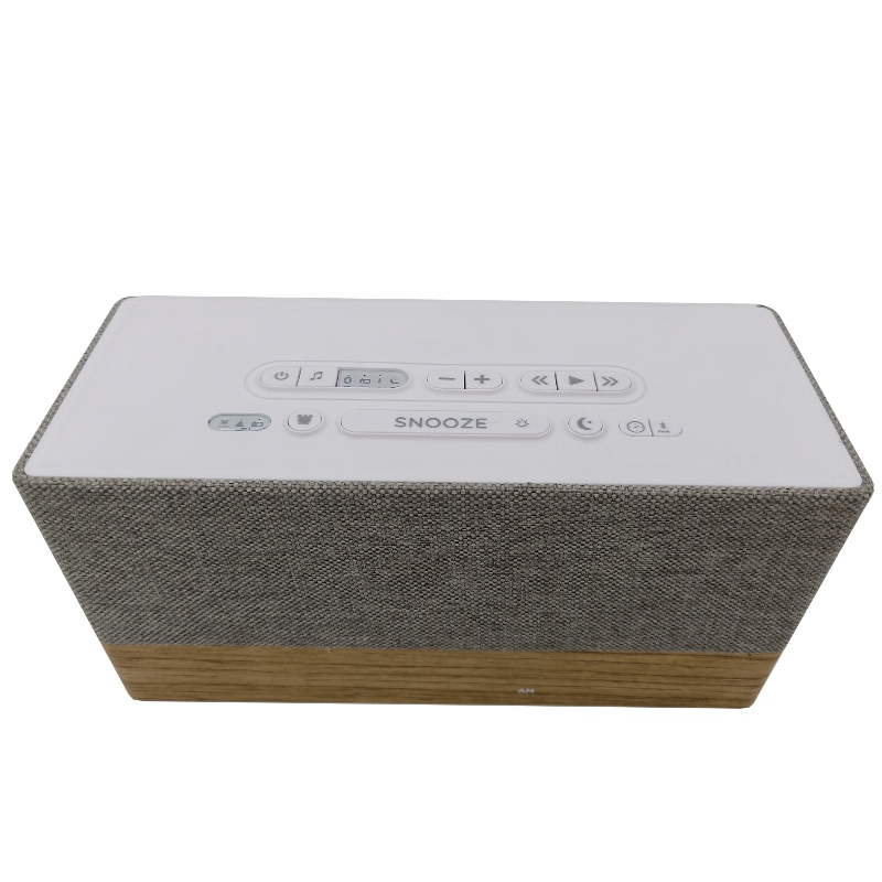 FB-CR320 High-End Wooden Bluetooth Clock Radio Speaker W/Kysi Grilli