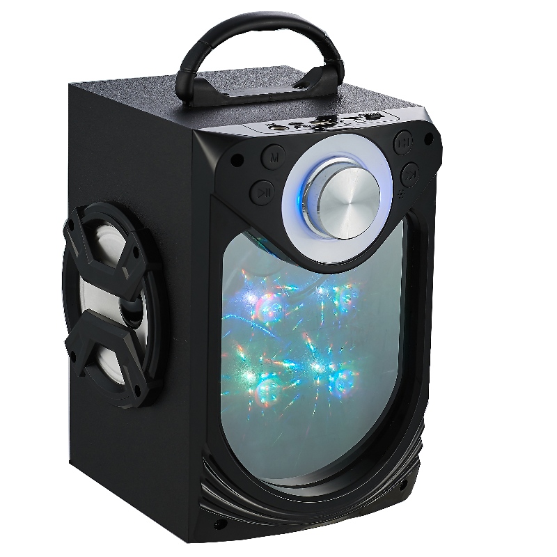 FB-BS034 Kannettava Bluetooth-kaiutin, jossa on lasimäinen LED-valaistus