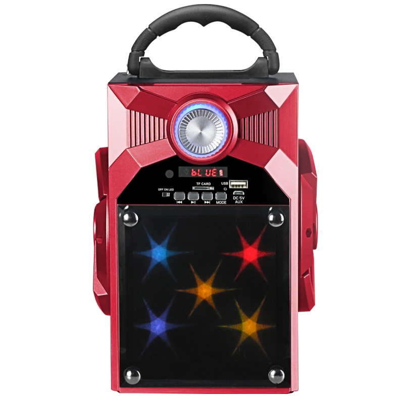 FB-BS8868S kannettava Bluetooth-kaiutin, jossa on lasipirja LED-valaistus