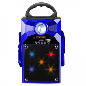 FB-BS8868S kannettava Bluetooth-kaiutin, jossa on lasipirja LED-valaistus