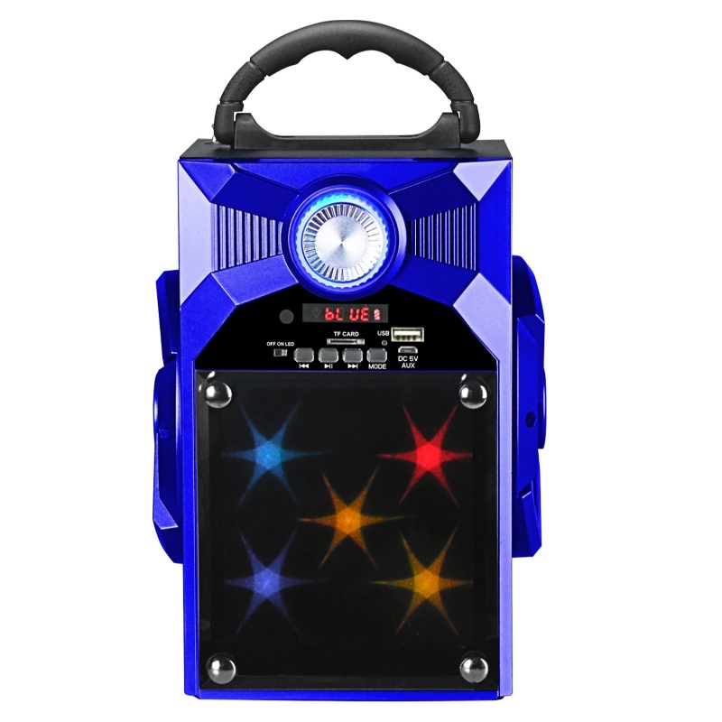 FB-BS8868S kannettava Bluetooth-kaiutin, jossa on lasipirja LED-valaistus