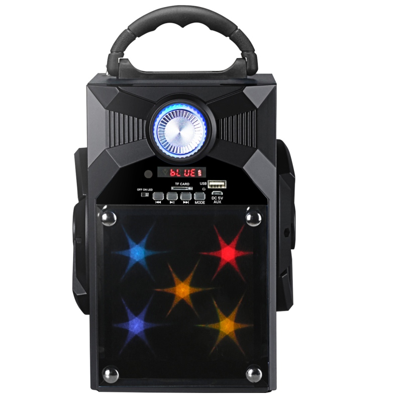 FB-BS8868S kannettava Bluetooth-kaiutin, jossa on lasipirja LED-valaistus
