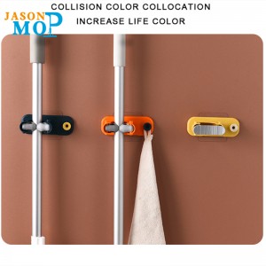 JASON uuden muotoilun monikäyttöinen kotikeittiöön asennettava moppi ja luudanpidin tarralla