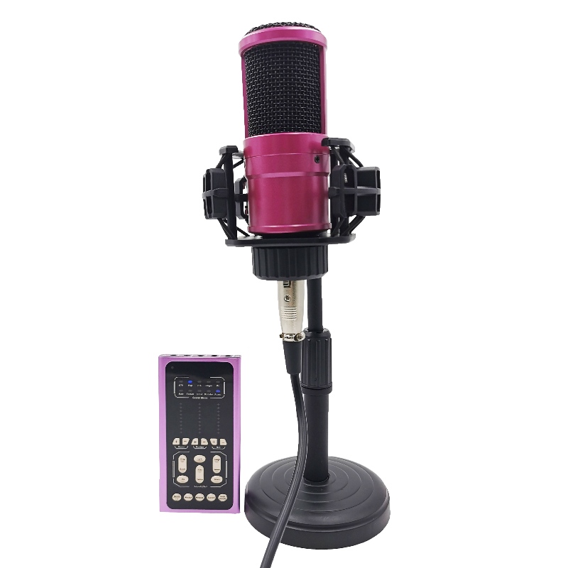 FB-LSC500 Super Slim Size Multifunctional Voice Changer Live-äänikortti ja mikrofoni