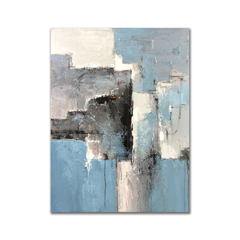 Kodin sisustus Moderni Nodic Abstract Hand Painting Canvas Wall Art