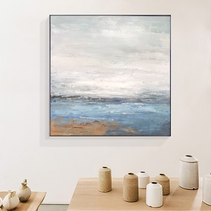 Seascape Pure Handmade Abstract Artwork Kehystetty akryylimaalaus seinän sisustus kangas öljy maalaus olohuoneeseen