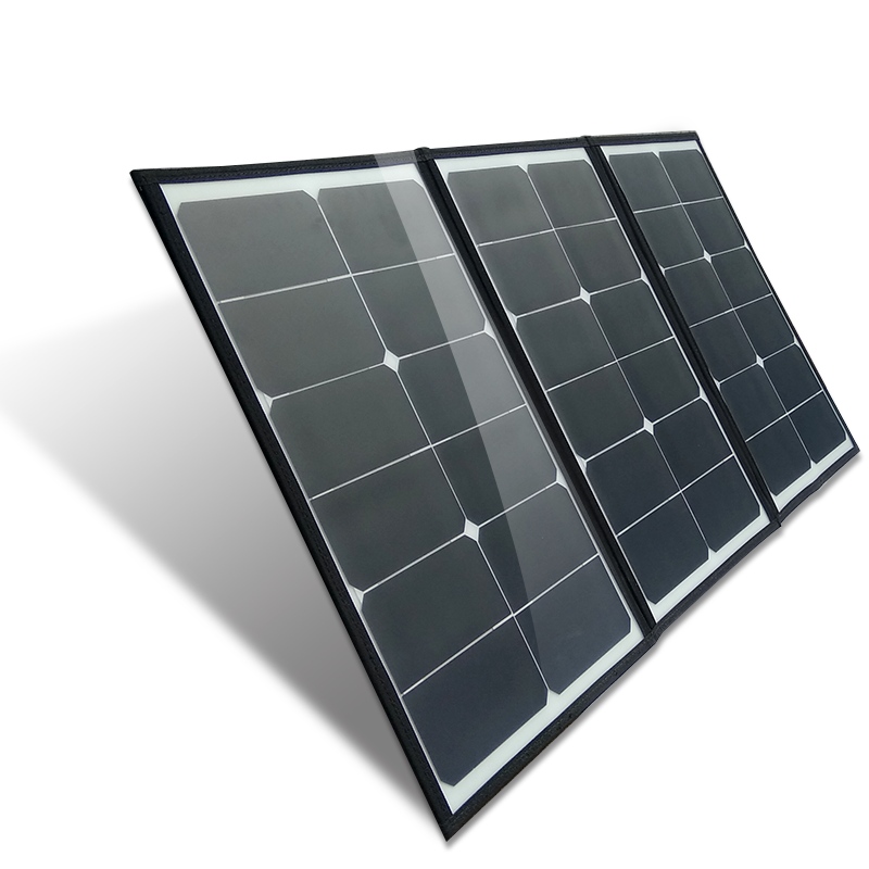 Suuri tehokas aurinko taitettava aurinkopaneeli Taitettava laukku Kannettava 60W 100W 200W 120W taitettava aurinkopaneeli