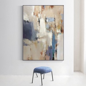 Käsin maalattu koti koristelu suuri koko seinämaalaus värikäs abstrakti kangas art öljymaalaus