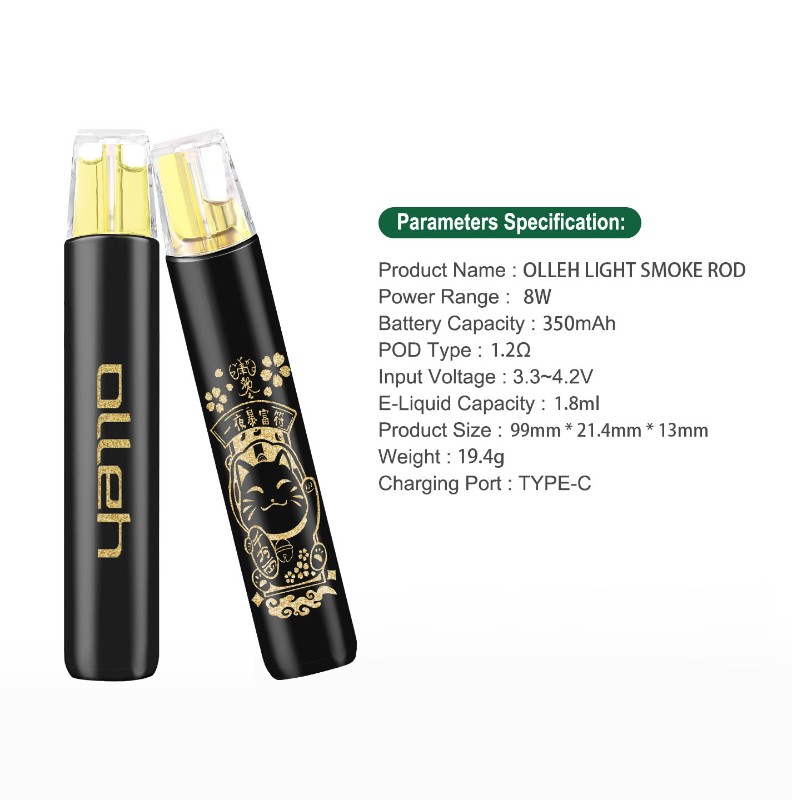 Aito kertakäyttöinen zapes-paketti 1.8ml POD 350mAh akku