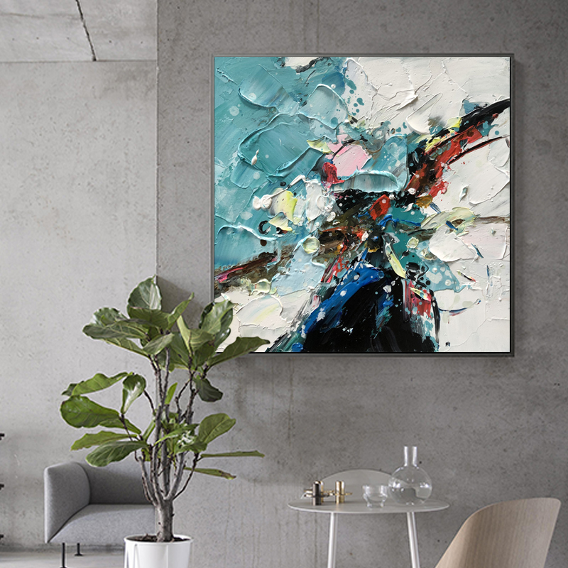 Contemporary Hotel Hand Canvas abstrakti kuva öljymaalauksia seinätaide sisustus olohuoneeseen koristeellinen minimalistinen maalaus