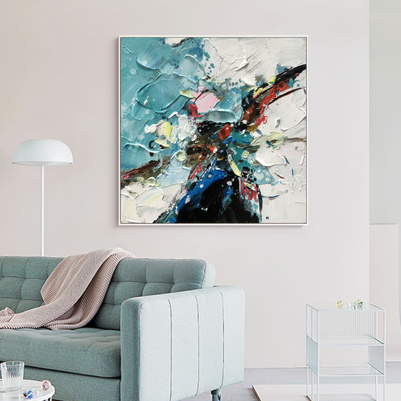 Contemporary Hotel Hand Canvas abstrakti kuva öljymaalauksia seinätaide sisustus olohuoneeseen koristeellinen minimalistinen maalaus