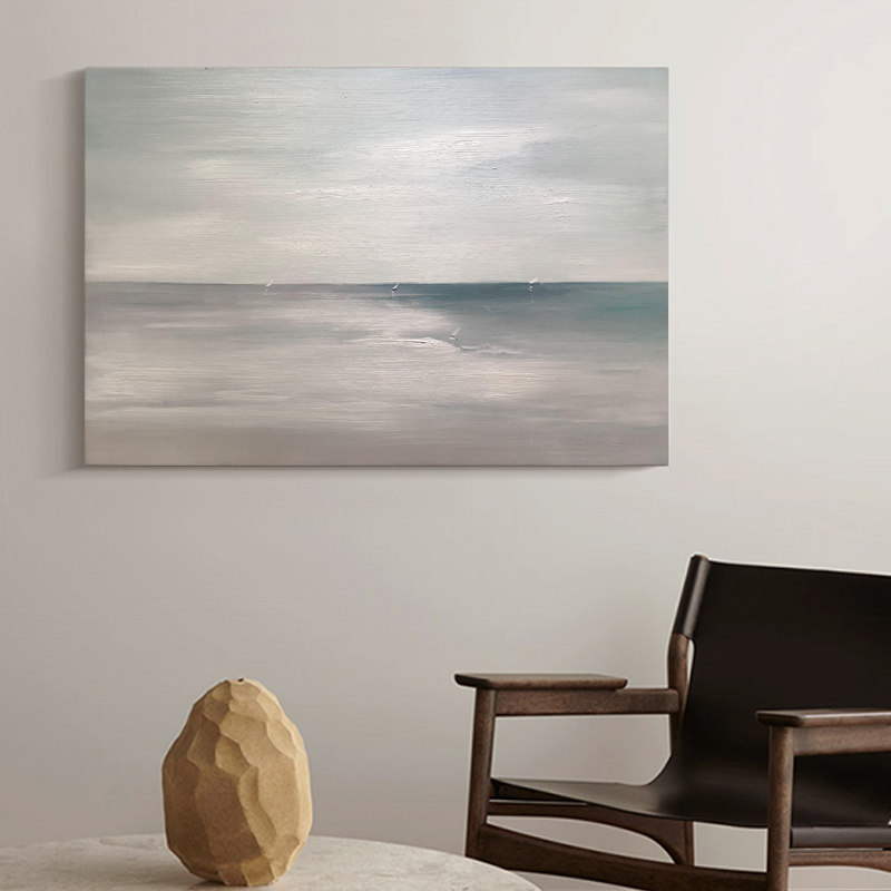 Käsin maalattu Abstrakti Wall Canvas Art Canvas Seascape Wall Art Oil maalaukset