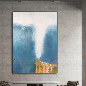 Käsin maalattu suuri abstrakti öljy maalaus kankaallenykyaikainen seinän taide maalaus live-huoneeseen