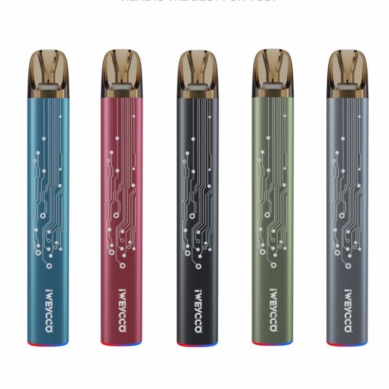 USA ilmaisen laivan 100% alkuperäisestä IWEYCCO GHOST E-savukkeet Device Kit Vape Akku 20mg patruuna rgb valoa
