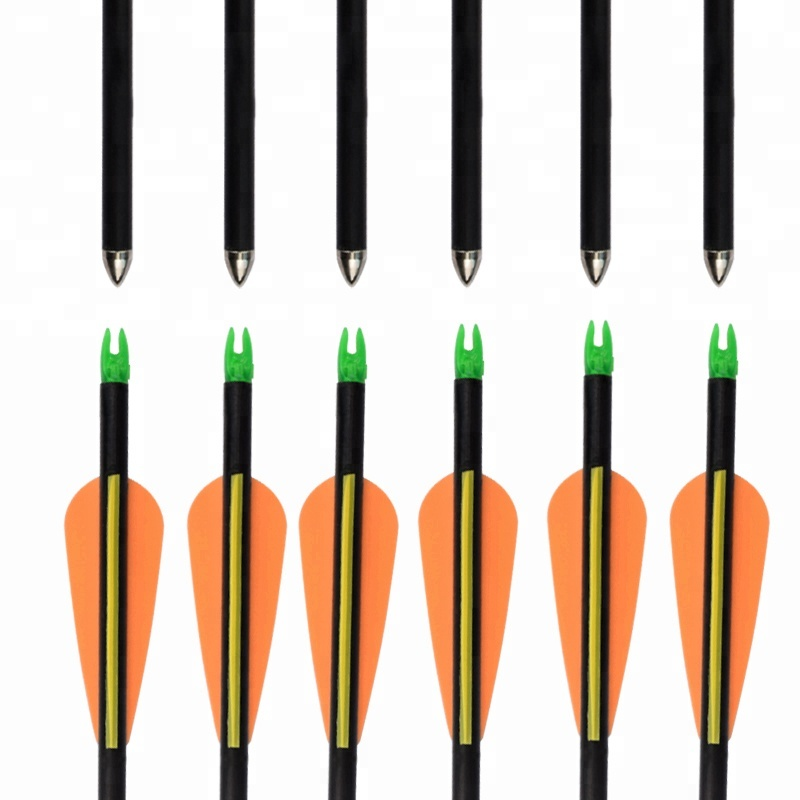 Elong Outdoor 111414 30 TINCH ID6MM Fiberglass-akseli arrow jousiammunta ulkona urheilu ammunta