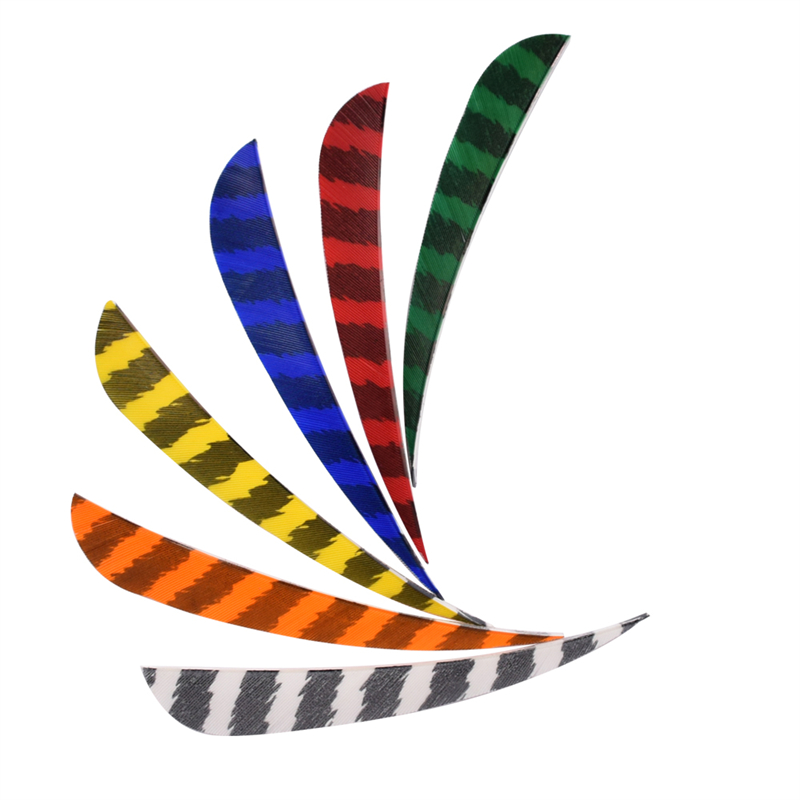 Nika-jousiammunta 172104 4INCH virtaviivainennauha kalkkuna sulka jousiammunta hiili/aluminium arrow ammunta
