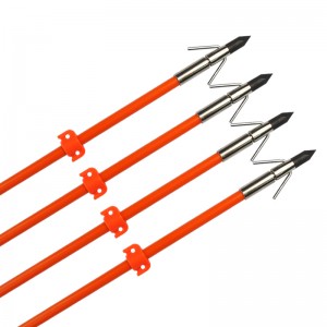 110021-OG Elong Outdoor OD8MM 32INCH Bowfishing arrow Fiberglass-akseli Jousiammunta Kalastus Käyttämällä