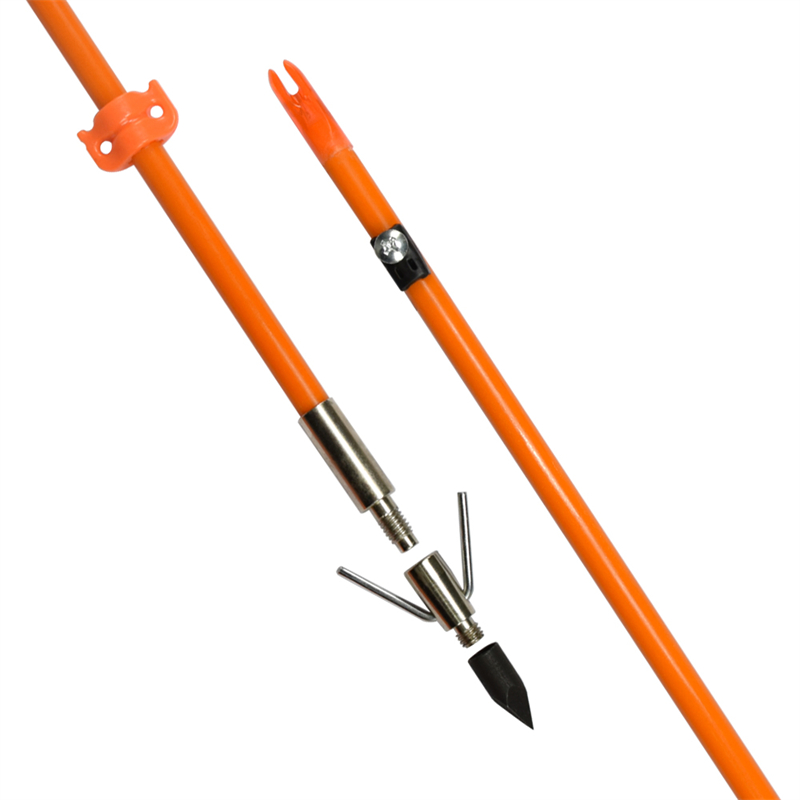 110021-OG Elong Outdoor OD8MM 32INCH Bowfishing arrow Fiberglass-akseli Jousiammunta Kalastus Käyttämällä