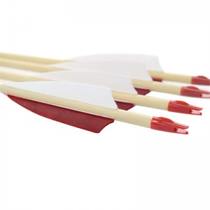 Elong Outdoor 110260-01 28 Tyylikäs puinen arrow Turkki Feather-jousiammunta ammunta ja metsästys