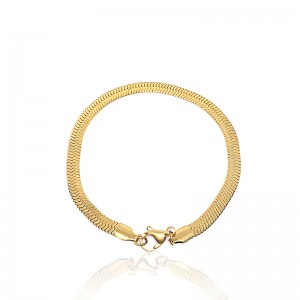 Eurooppalainen ja amerikkalainen muoti ruostumaton teräs kultainen teräsketju