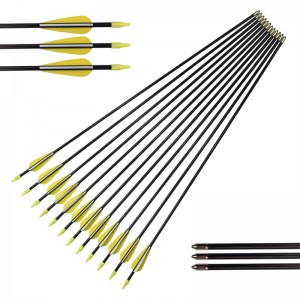 Elong Outdoor 110010 ID5MM 30INCH Fiberglass arrow TPU Voijat jousiammunta ammuntakäytäntö