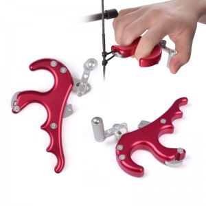 Nika-jousiammunta 42ra04-RD Thumb Release Aids Alumiiniseos Jousiammunta Vapautus Keula Metsästys yhdisteen keulalle