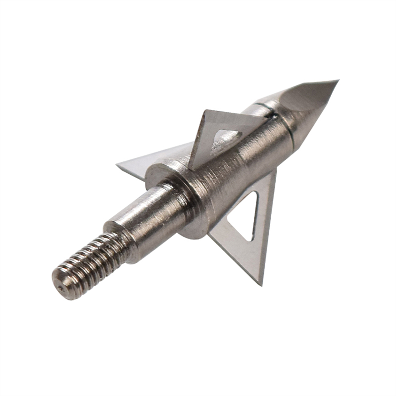 Nika-jousiammunta 15B029 3 Kiinteät terät 100 viljan metsästys Broadheads Jousiammunta Crossbow Bolt Metsästys