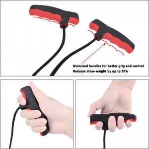 Nika-jousiammunta 454002-06 Crossbows Rope Kaksinkertainen kahva Crossbows Rope Cocker Aid Cocking String Tool