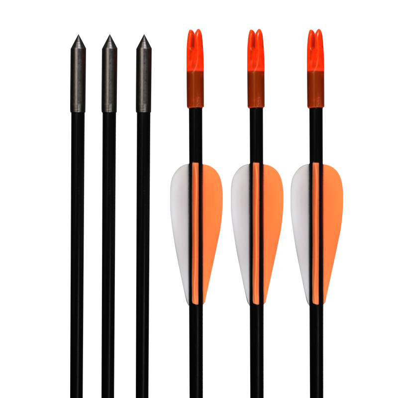 Elong Outdoor 113179 26INCH ID4MM Fiberglass arrow Jousiammunta Recurve Bow Ammunta Practice