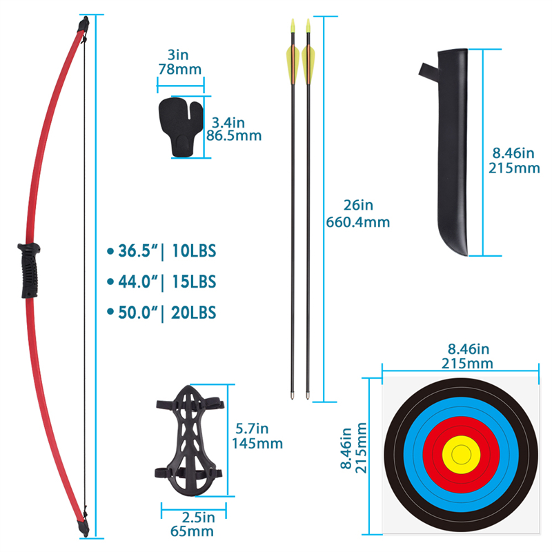 210038 Nika Jousiammunta 44 tuuman 15 kiloanuorten keula Archer Outdoor&indoor Target Ammunta