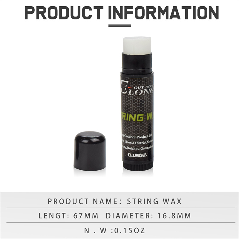Elong Outdoor 28002 Bow String Wax Strings Protection vedenpitävä jousiammunta Bowstring vaha vähentää kitkaa ja estää fraying