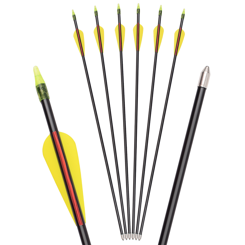 Elong Outdoor 115549 26INCH ID5MM Fiberglass arrow Jousiammunta Recurve Bow Ammunta Käyttämällä