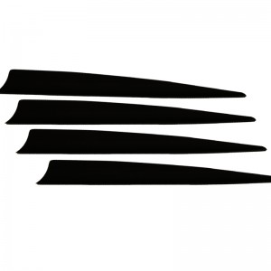 Nika-jousiammunta 170017 5INCH Shield TPU Vane jousialusta Kaikenlaisia ​​arrow-ammunta