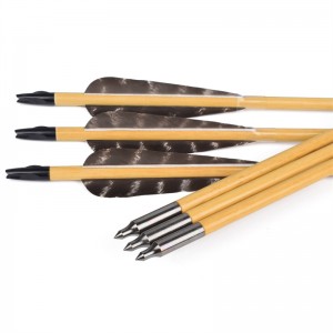 Elong Outdoor 117025-01 OD8MM 32INCH puinen arrow Jousiammunta Perinteinen keulakuvaus