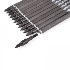 Nika-jousiammunta 113167-02 ID6.2mm 7.5 Tinch Carbon Fiber Crossbow Pultit Muovi Nock Jousiammunta Ammunta Cobra System Adder/r9/rx