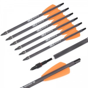 Nika-jousiammunta 113167-14 7.5INCH ID6.2mm Carbon Crossbow Pultit Muovi Nock Cobra System Adder/r9/rx-jousiammunta ammunta