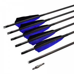 Elong Outdoor 114454 ID6.2mm 30 Tinch Carbon Fiber arrow Turkki höyhen jousiammunta ammunta