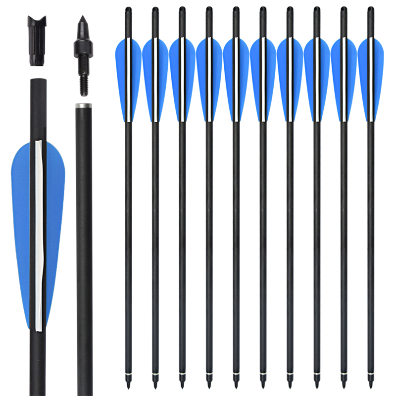 Elong Outdoor 110045 OD8.8mm 17 Tinch RollFiberglass Bolt TPU Vanes ARCHERY CROSSBOW BURTS